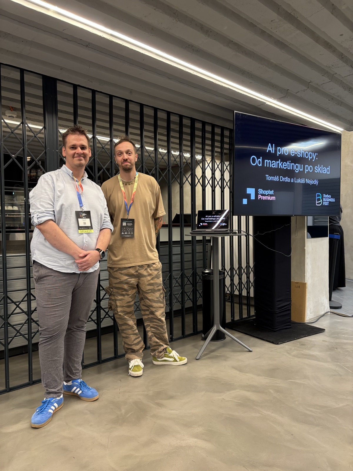 Tomáš Drdla a Lukáš Nejedlý – AI školení pro e-shopy na Shoptetu