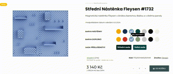 Animovaná ukázka z e-shopu Fleysen