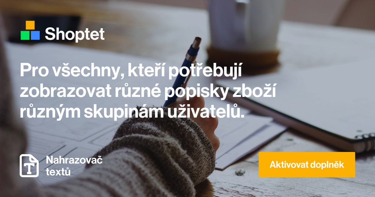 Skript pro výměnu textů a zobrazování různých popisků zboží pro uživatele na e-shopu.